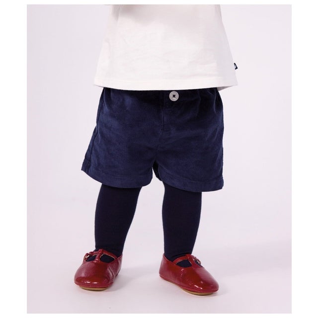 コーデュロイショートパンツ （ネイビー）