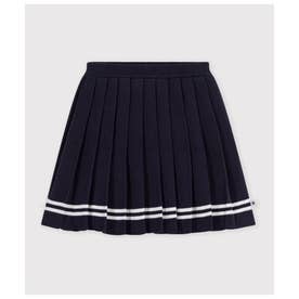 プリーツニットスカート （ネイビー）