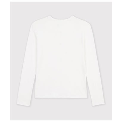 ポワンココット長袖Tシャツ （ホワイト）｜詳細画像