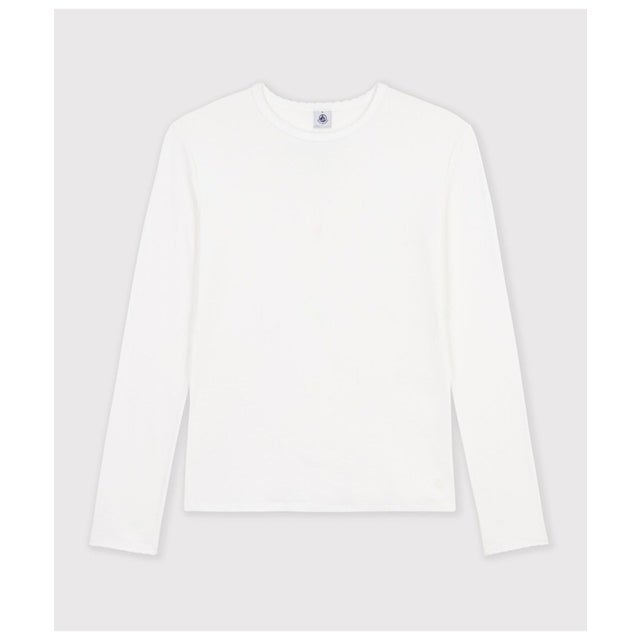 ポワンココット長袖Tシャツ （ホワイト）