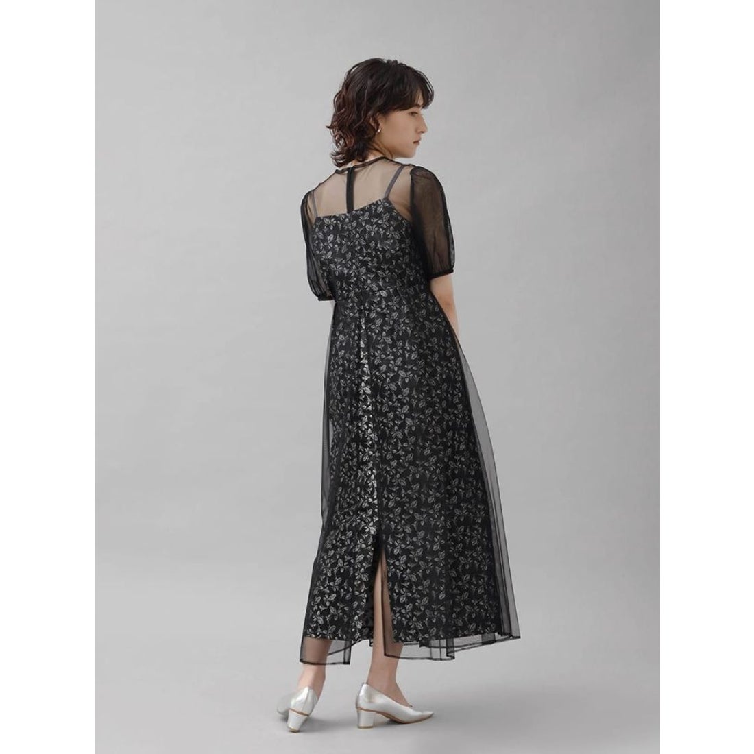 kaene ローズジャガード×チュールドレス プチローブ petirobe kaene