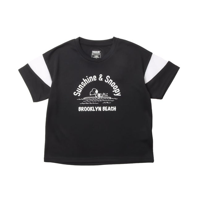 ジュニア 半袖機能Tシャツ iCOOL 遮熱UV 袖メッシュTシャツ TRPN-9C41006TSG （ブラック）