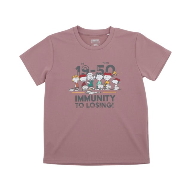 ジュニア 半袖機能Tシャツ ICOOL 遮熱UV グラフィックTシャツ 集合 TRPN-9C41076TS （グレッシュピンク）