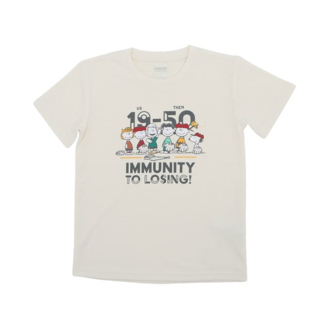 ジュニア 半袖機能Tシャツ ICOOL 遮熱UV グラフィックTシャツ 集合 TRPN-9C41076TS （オフホワイト）