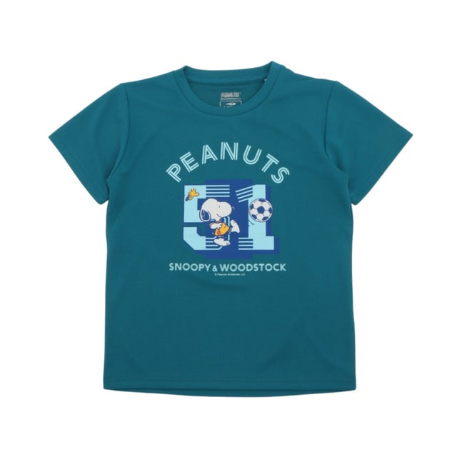 ジュニア 半袖機能Tシャツ ICOOL 遮熱UV グラフィックTシャツ ナンバー TRPN-9C41066TS （ピーコックグリン）