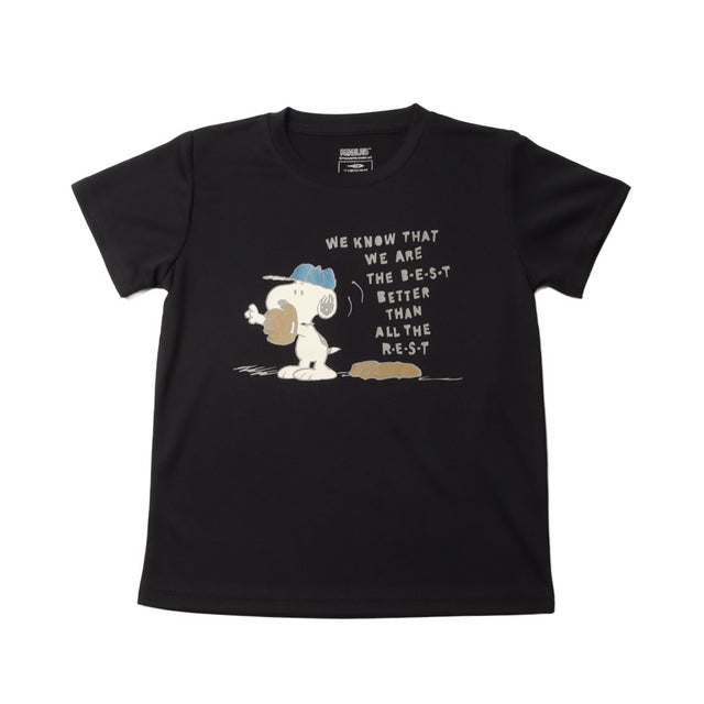 ジュニア 半袖機能Tシャツ アイクールグラフィック半袖Tシャツ TRPN-9C41506TS （ブラック）