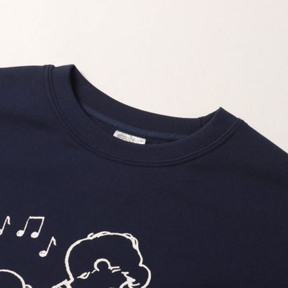 ピーナッツ PEANUTS スウェットトレーナー ドライ裏毛スウェットクルーネック （NAVY）｜詳細画像
