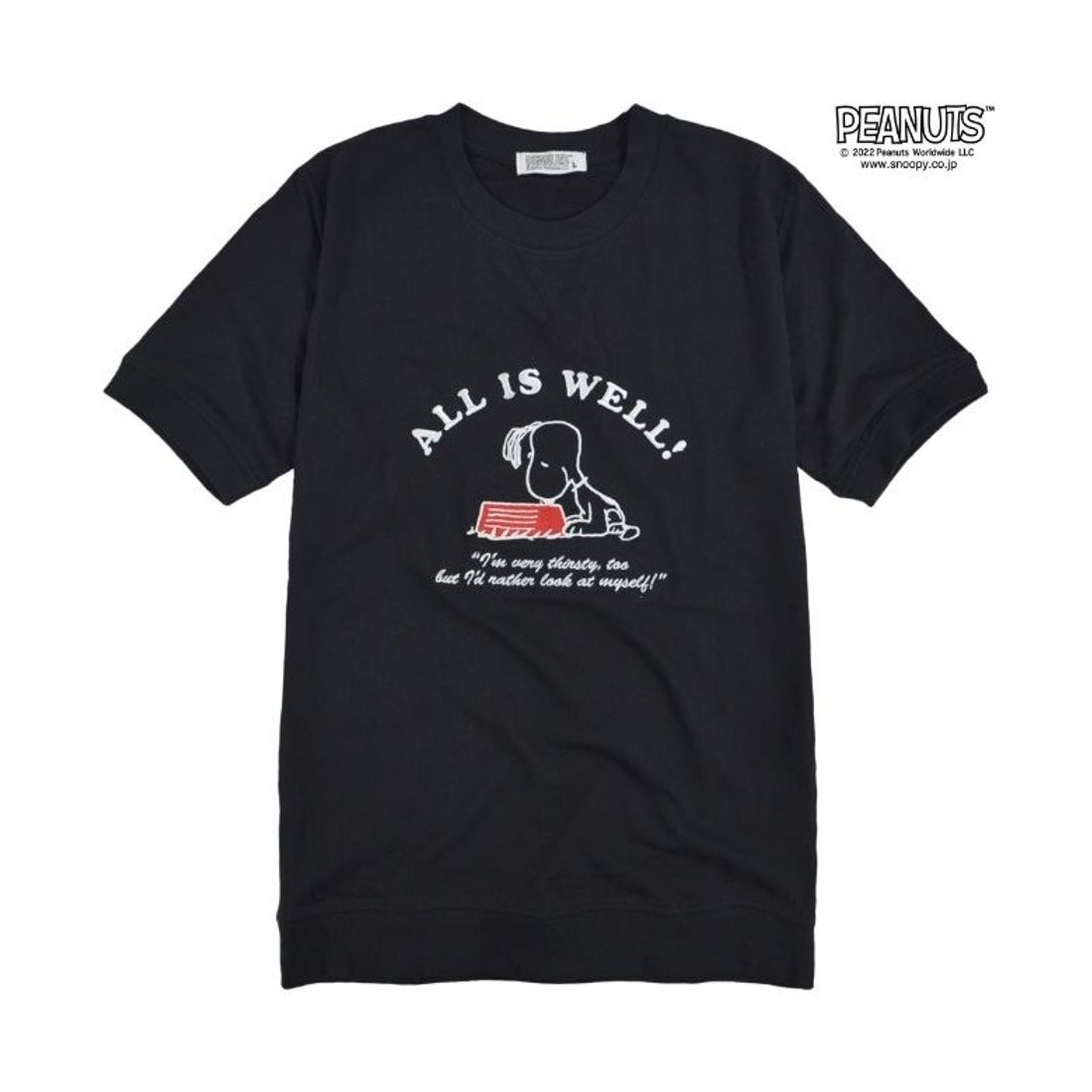ピーナッツ PEANUTS スヌーピー 半袖 スウェット Tシャツ メンズ 裏毛 