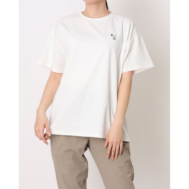 レディース 半袖Tシャツ UVカットドライグラフィックTシャツ フレンズ TRPN-9C22076TS （ホワイト）