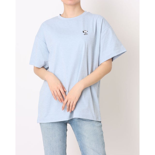 レディース 半袖Tシャツ UVカットドライグラフィックTシャツ パラソル TRPN-9C22066TS （サックスブルー）