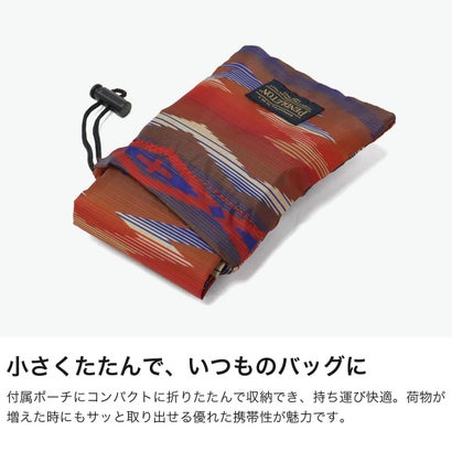 ペンドルトン PENDLETON エコバッグ レディース メンズ ブランド 軽量 軽い トートバッグ 折りたたみ ポーチ付き ショッパー コンパクト SHOPPER with POUCH PDT-000-263031 （グレー）｜詳細画像