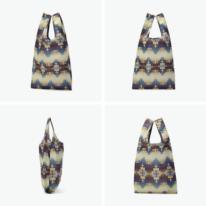 ペンドルトン PENDLETON エコバッグ レディース メンズ ブランド 軽量 軽い トートバッグ 折りたたみ ポーチ付き ショッパー コンパクト SHOPPER with POUCH PDT-000-263031 （ブラウン）｜詳細画像