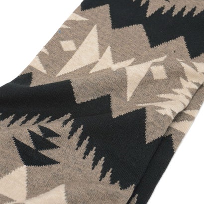 ペンドルトン PENDLETON マフラー メンズ レディース ブランド 秋冬 秋 冬 防寒 暖かい おしゃれ かわいい カジュアル 幾何学模様 フリンジ ニット SONORA KNIT MUFFLER PDT-000-263037 （ブラック）｜詳細画像