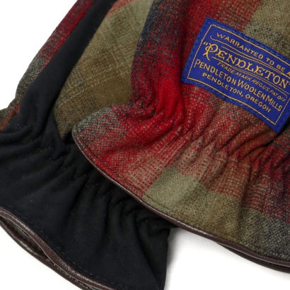 ペンドルトン PENDLETON 手袋 メンズ レディース スマホ対応 ブランド 秋冬 秋 冬 防寒 暖かい グローブ おしゃれ かわいい カジュアル チェック チェック柄 PLAID GROVES PDT-000-263006 （ベージュ）｜詳細画像
