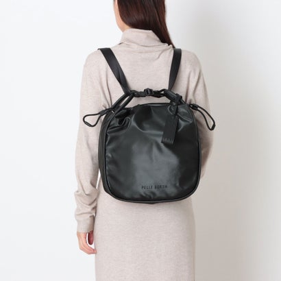 ペレボルサ PELLE BORSA 3WAYリュック （ブラック）｜詳細画像