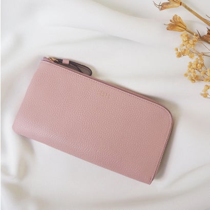 ペレボルサ PELLE BORSA 「フィーネグッズ」短い長財布 （ペールピンク）｜詳細画像