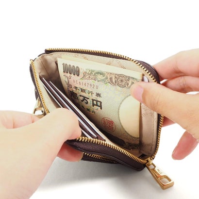 ペレボルサ PELLE BORSA ミニL字財布 （ブルーグレー）｜詳細画像