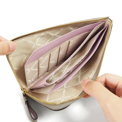 「フィーネグッズ」短い長財布 （トープ）｜詳細画像