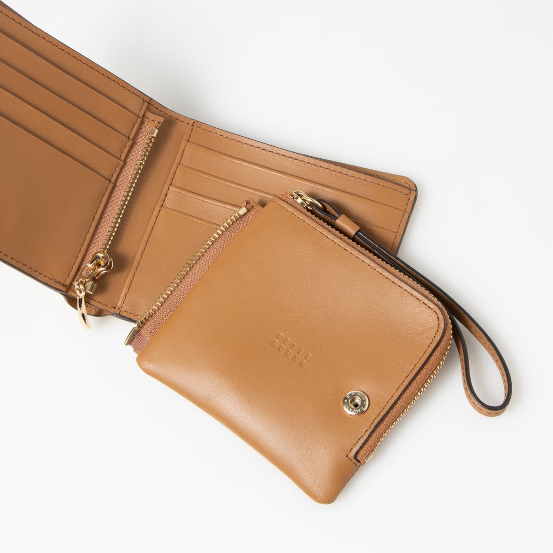 ペレボルサ PELLE BORSA 二つ折財布 （イエロー） - ファッション通販