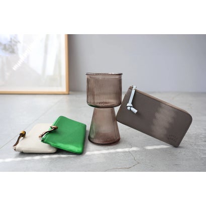 ペレボルサ PELLE BORSA L字ファスナーコンパクト長財布 （アイボリー）｜詳細画像
