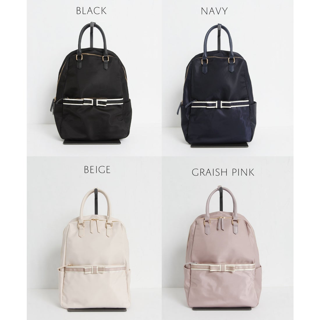 トッコクローゼット tocco closet 配色リボン付きワーク&マザー2WAY 
