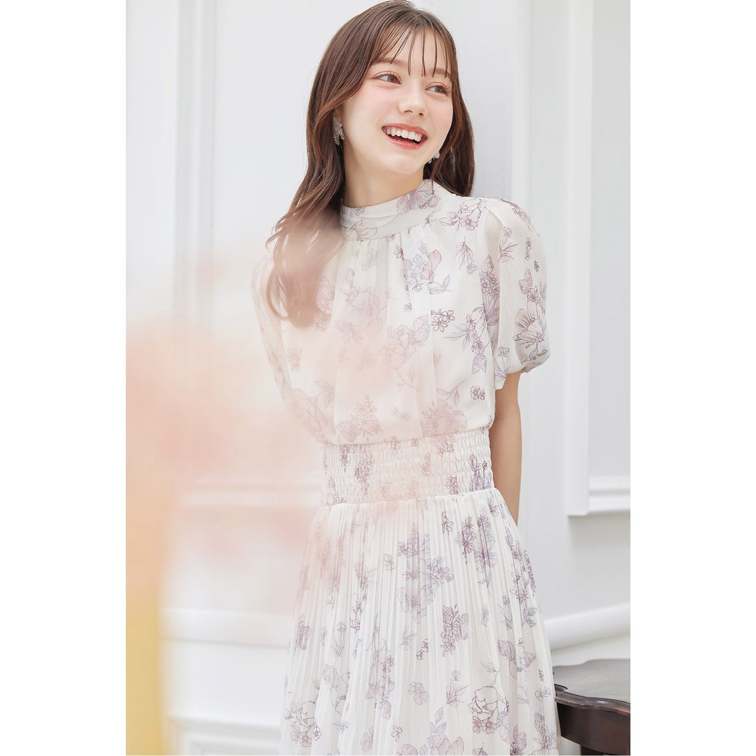 トッコクローゼット tocco closet 2WAYボウタイリボン付きストロベリー 