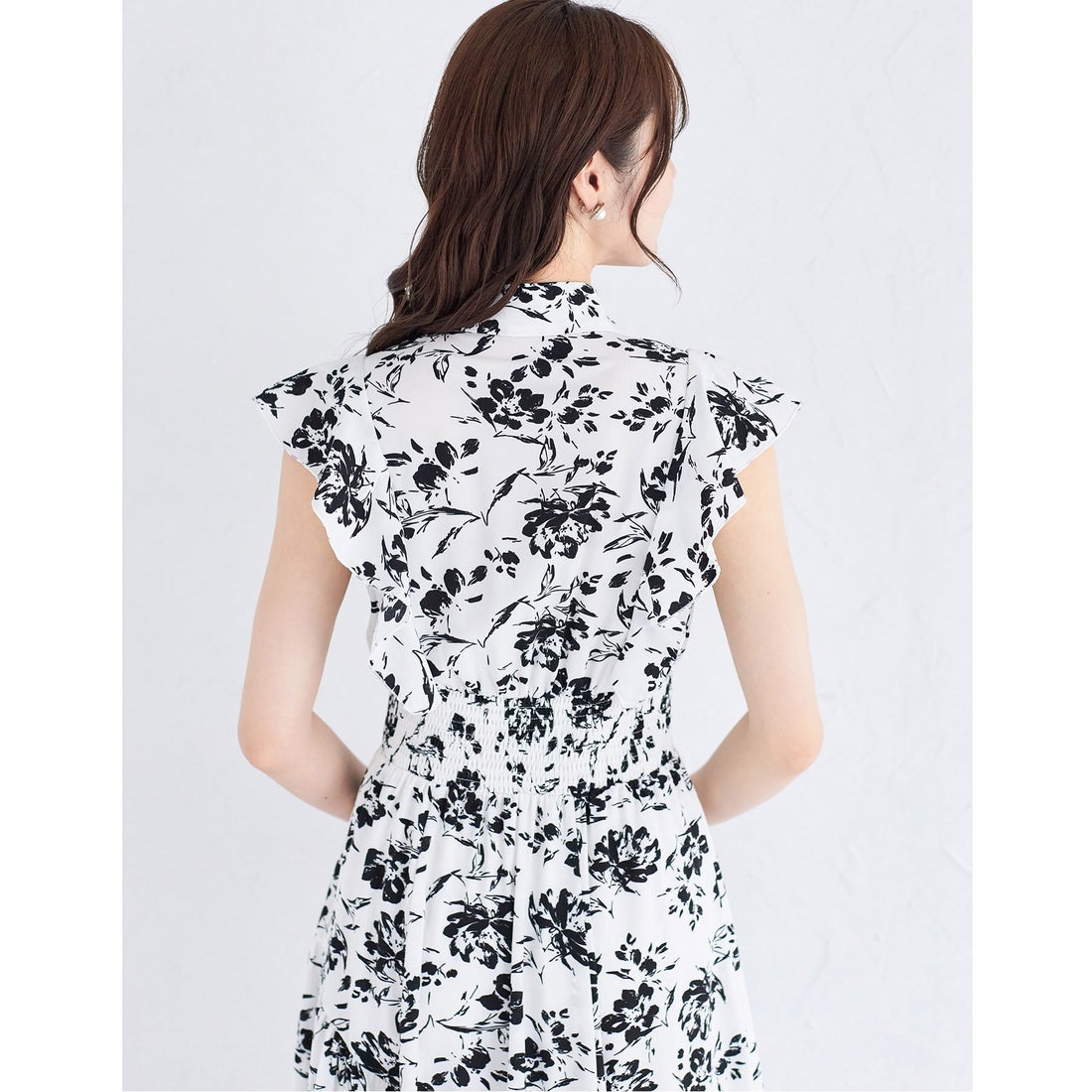 トッコクローゼット tocco closet フリル付きアシメティアードウエスト 
