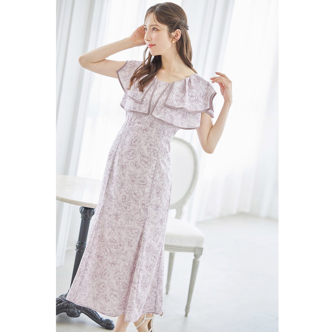 トッコクローゼット tocco closet バックレースアップパイピングビック 