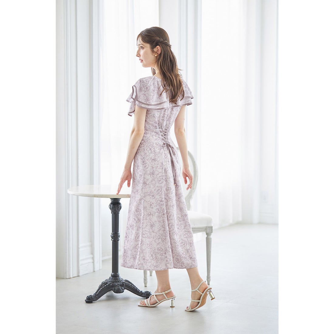 トッコクローゼット tocco closet バックレースアップパイピングビック 