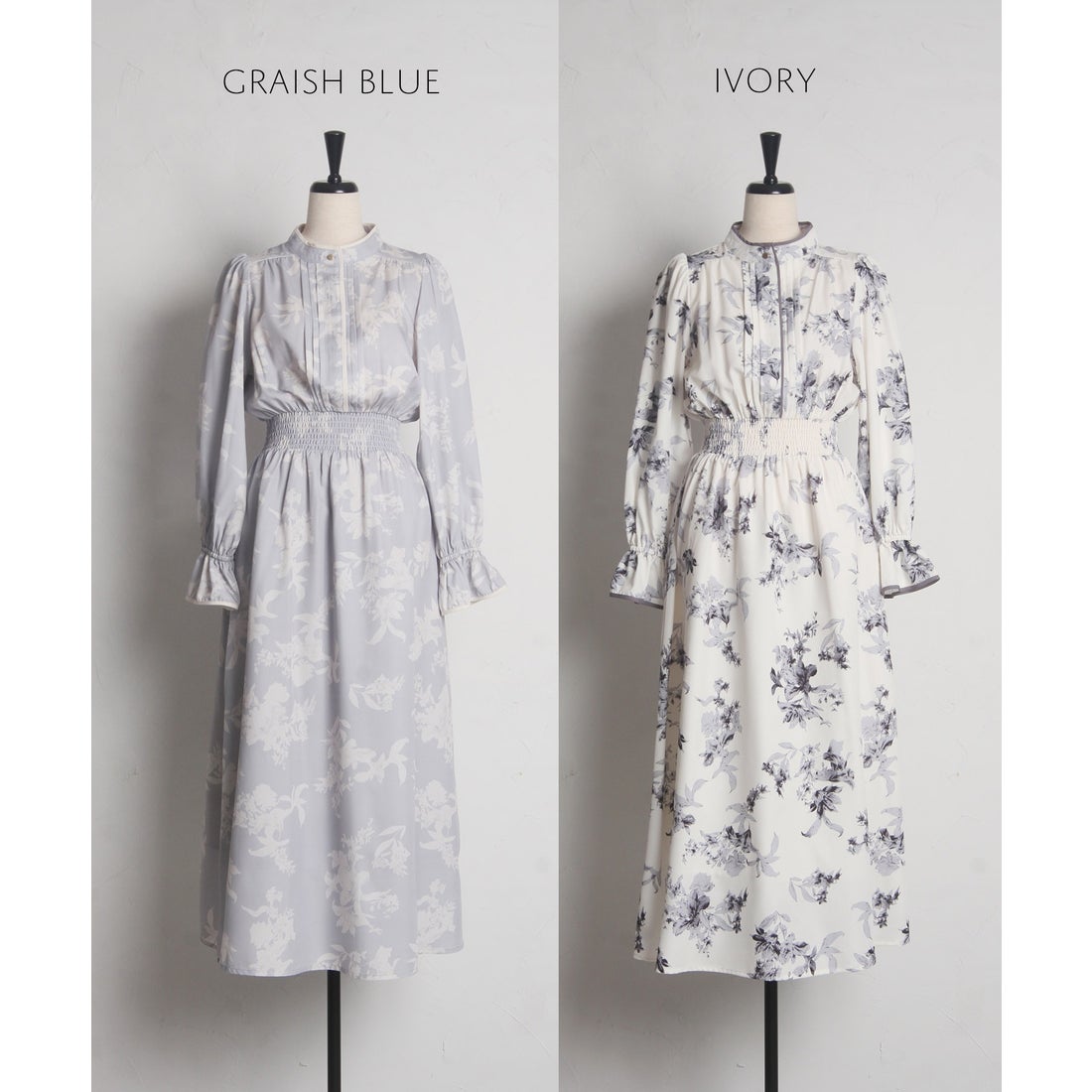 トッコクローゼット tocco closet シルエットフラワープリント 