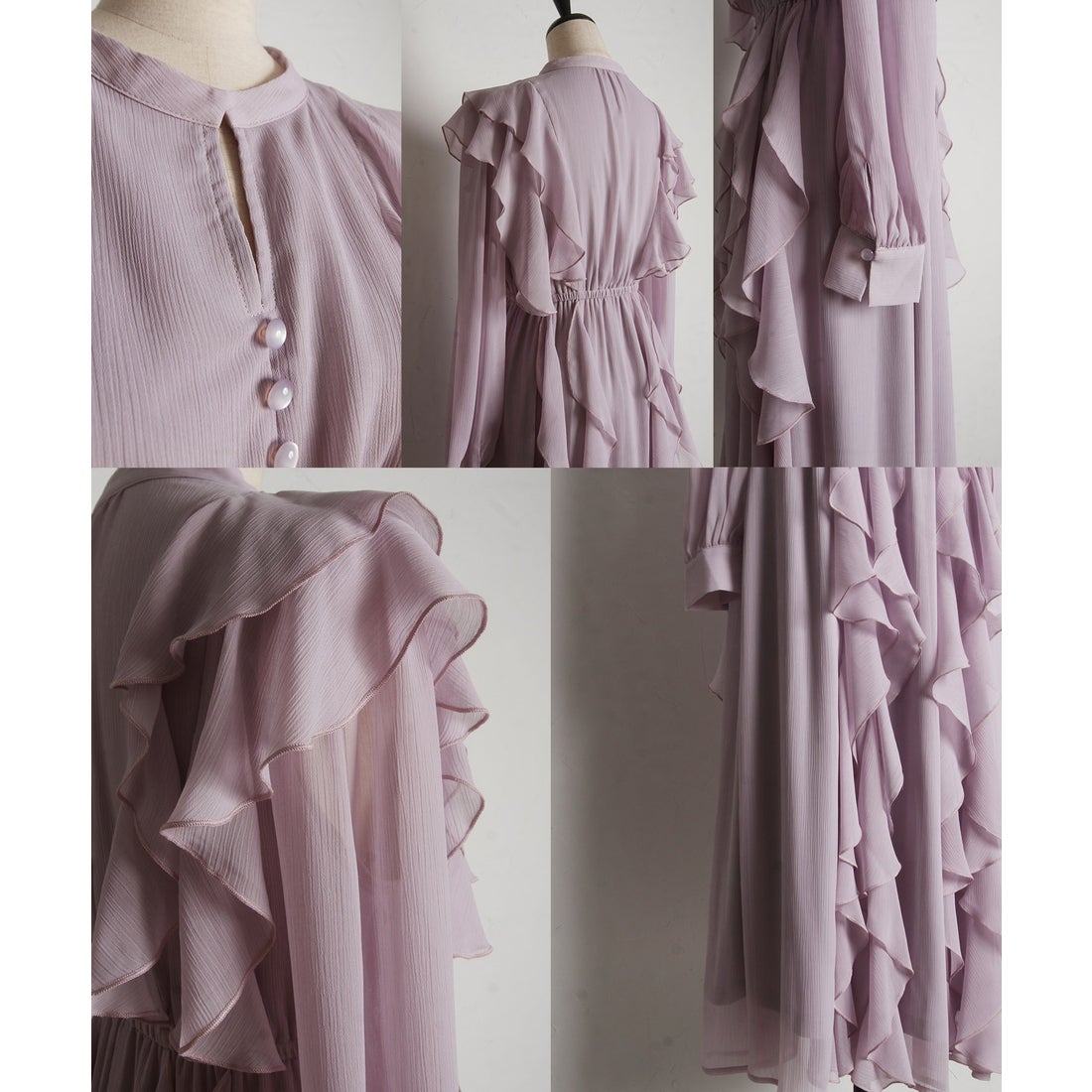 トッコクローゼット tocco closet 楊柳ラッフルフリルワンピース