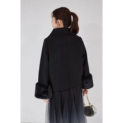 トッコクローゼット tocco closet 袖ファー付きショートコート