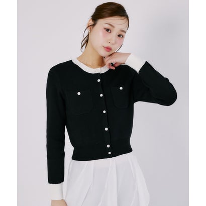 ウール混パッチポケットカーディガン｜詳細画像