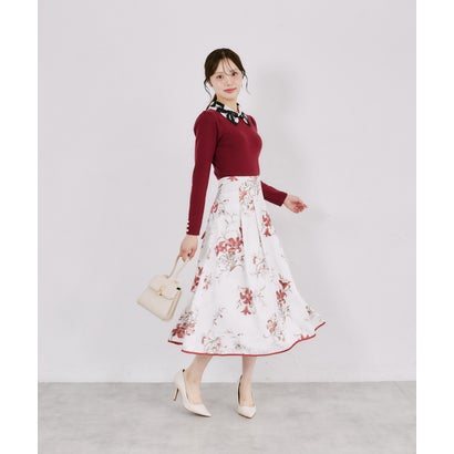 トッコクローゼット tocco closet 2WAYリボンレース襟付きリブニットプルオーバー｜詳細画像