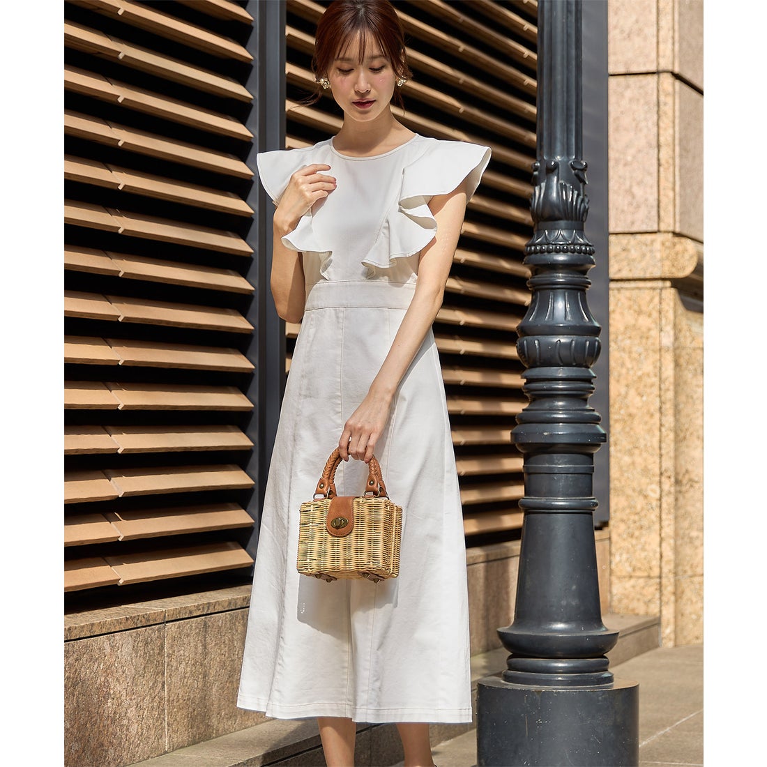 トッコ クローゼット リュクス tocco closet luxe ラッフルフリル付き 