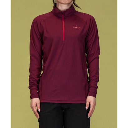 フェニックス/レディス/HARLF ZIP LONG SLEEVE T-SHIRTS Women （MAGENTA）｜詳細画像