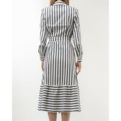 フェイズ エイト Phase Eight Henley Stripe Dress （Navy / Ivory）｜詳細画像