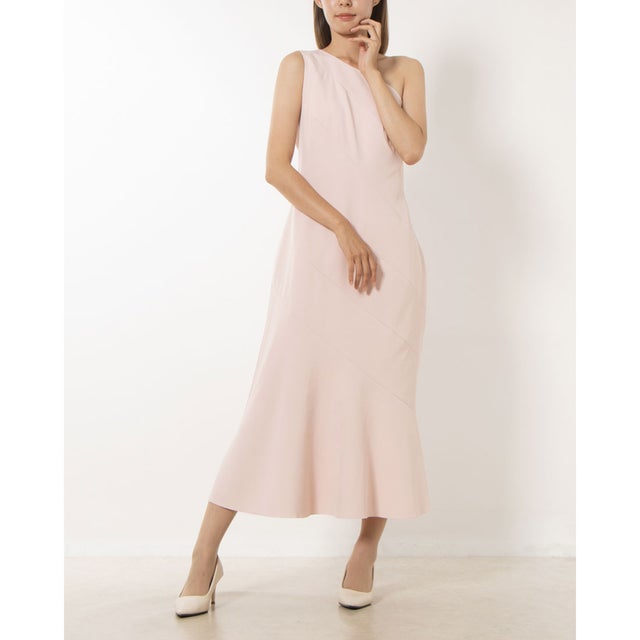 
                    Valencia Fitted Dress （Petal Pink）