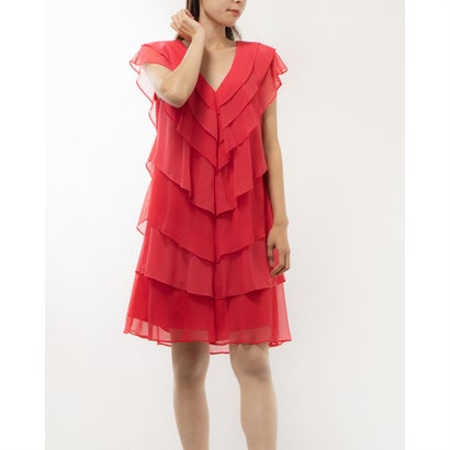 フェイズ エイト Phase Eight Sage Pleat Dress （Raspberry）｜詳細画像