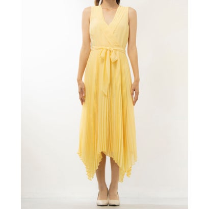 フェイズ エイト Phase Eight Petra Pleat Dress （Pale Yellow）｜詳細画像