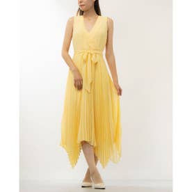 Petra Pleat Dress （Pale Yellow）