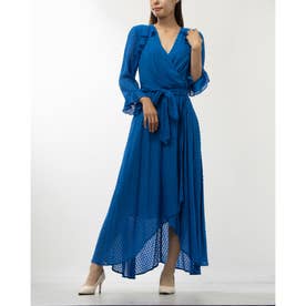 Lilibeth Wrap Dress （Capri Blue）
