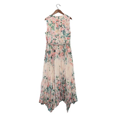 Georgiana Print Midi Dress （Pale Pink）｜詳細画像