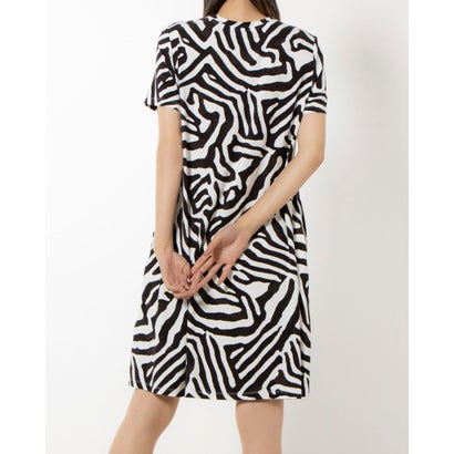 フェイズ エイト Phase Eight Isabelle Zebra Dress （Black Ivory）｜詳細画像