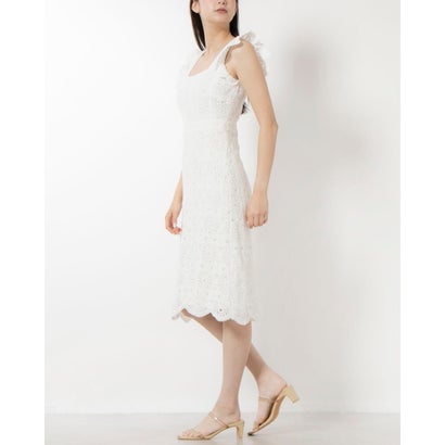 フェイズ エイト Phase Eight Tamari Crochet Dress （Ivory）｜詳細画像