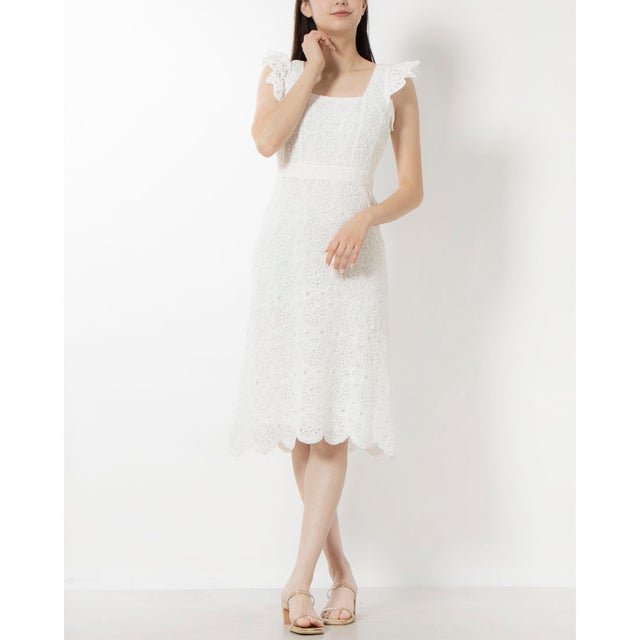 
                    Tamari Crochet Dress （Ivory）