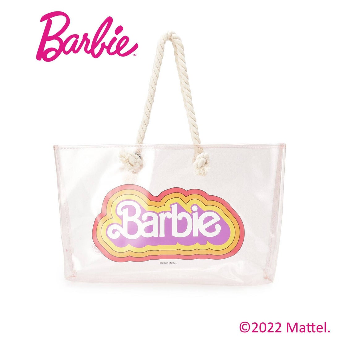 ピンク ラテ PINK-latte 【Barbie/バービー】クリアトートバッグ