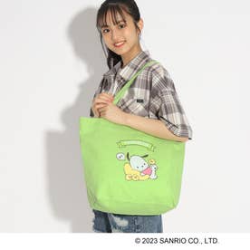 【サンリオ】キャンバストートバッグ （ライトグリーン(021)）