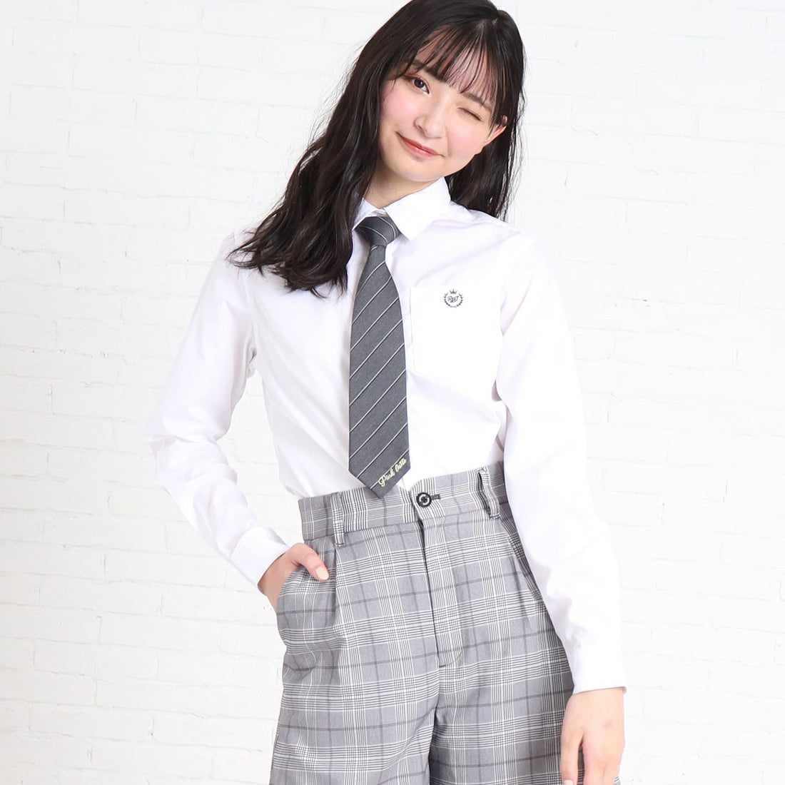 ピンクラテ 完品 制服 150 グレー ホワイト PINK-latte（ピンクラテ