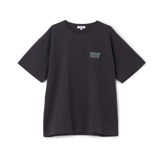 【別注】チェッカーボックスTシャツ （チャコール）